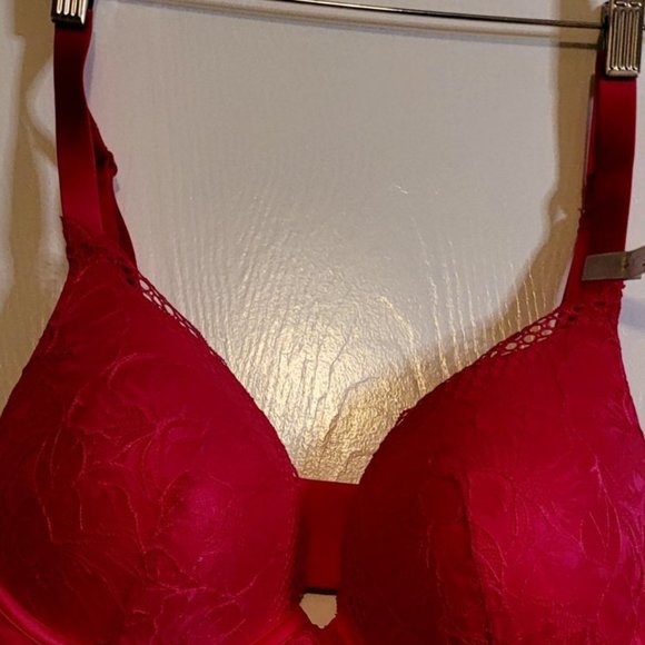 Pretty Polly Lola Reggiseno Plunge Imbottito In Microfibra Con Pizzo - Morbido E Raffinato